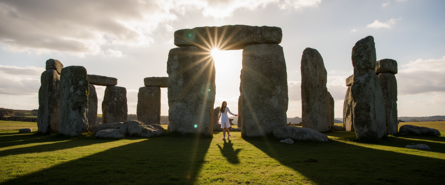 Woman reclaiming ancient sound wisdom in sacred space.