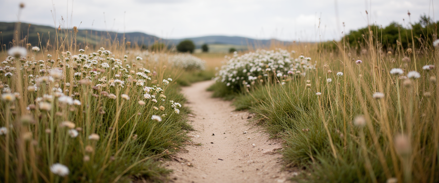 Peaceful trail symbolizing new direction and energy shift
